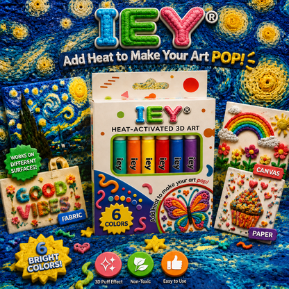 Last Day Promotion 50% OFF|🖍️IEY®3D Relief Art Pen – Turn Flat Drawings Into Touchable 3D Art