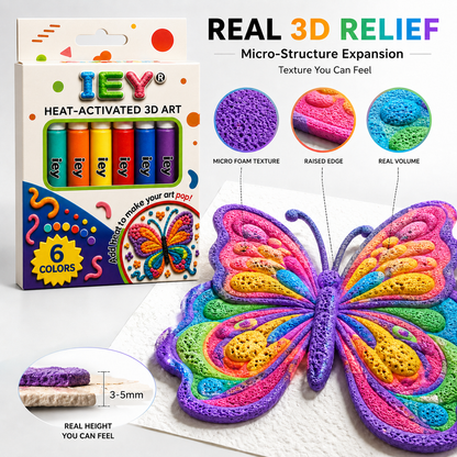 Last Day Promotion 50% OFF|🖍️IEY®3D Relief Art Pen – Turn Flat Drawings Into Touchable 3D Art
